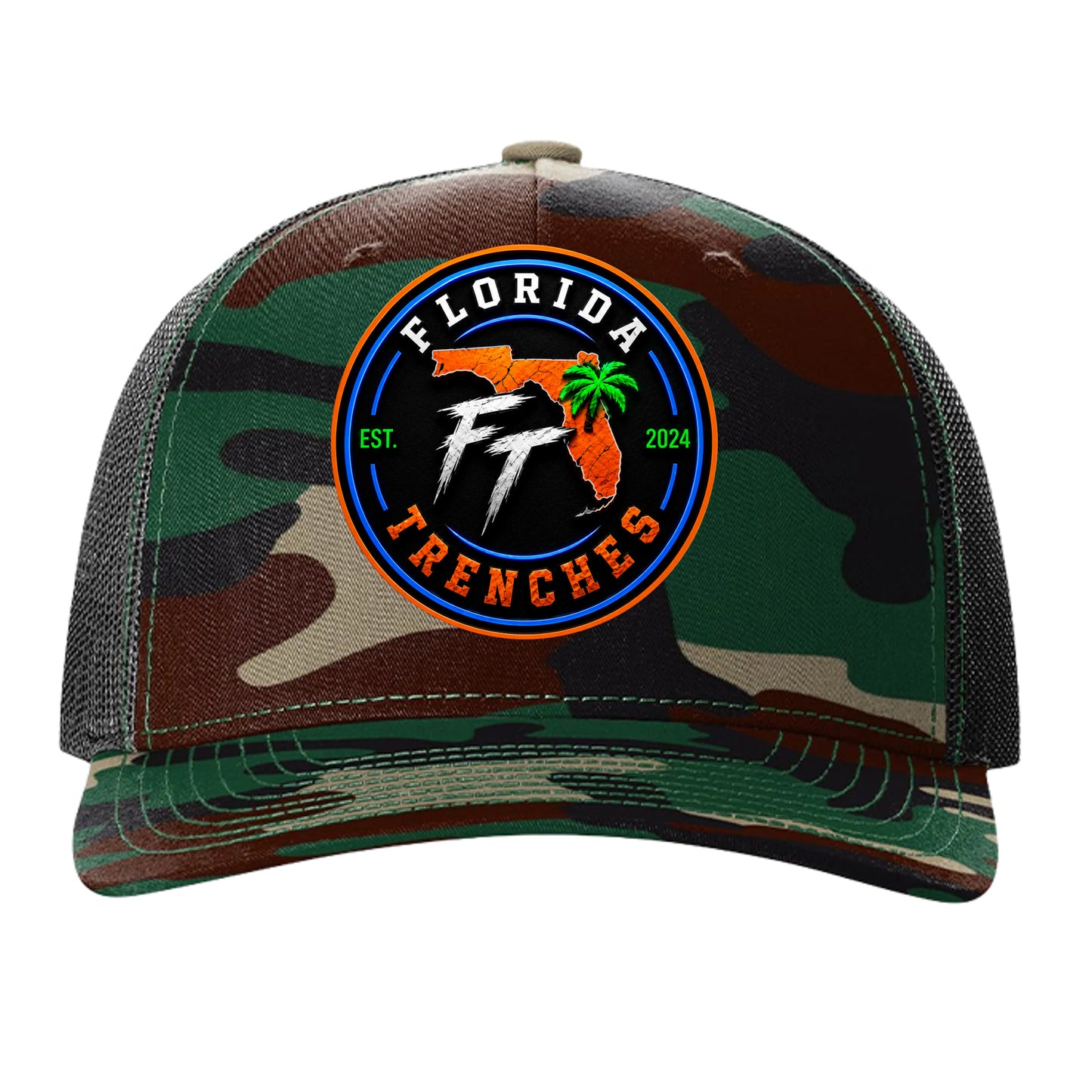 Green Camo/ Black - 112PFP - FRONT